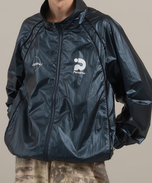 セール】スタンドネックサイド切り替えブルゾン（ブルゾン）｜Perushu
