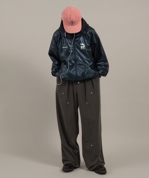 Perushu 黒 ベトジャン Lサイズ セール】スタンドネックサイド切り替えブルゾン（ブルゾン）｜Perushu