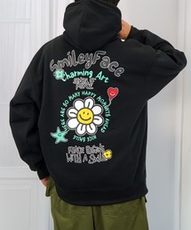 SMILEY FACE（スマイリーフェイス）の「【GROOVY STORE】SMILEY FACE 裏起毛オーバーサイズスプルオーバーパーカー（パーカー・メンズ）」