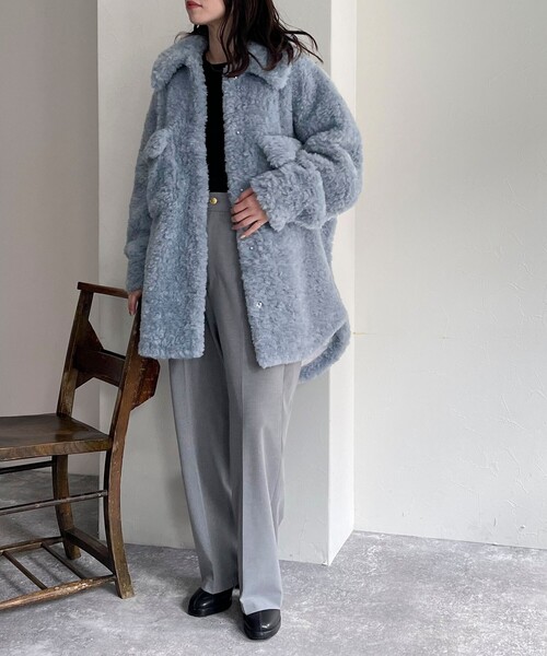 Jakke DAME SHACKET COAT ライトブルー fredy emue（フレディエミュ）の「【WEB限定】【JAKKE/ジャッキー