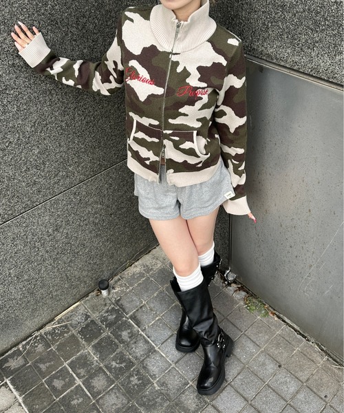 sedacle girl（セダクルガール）の「アソートドライバーズニット（ニット/セーター・レディース・アイボリー/カーキ/グレー・FREE）」の3枚目の写真