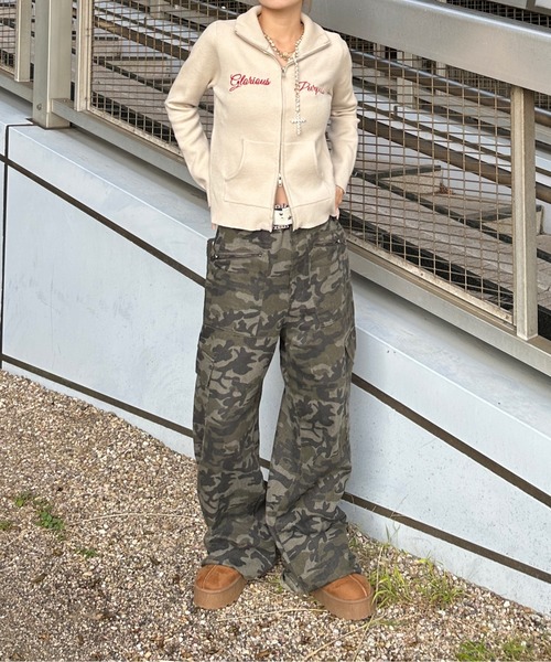 sedacle girl（セダクルガール）の「アソートドライバーズニット（ニット/セーター・レディース・アイボリー/カーキ/グレー・FREE）」の8枚目の写真