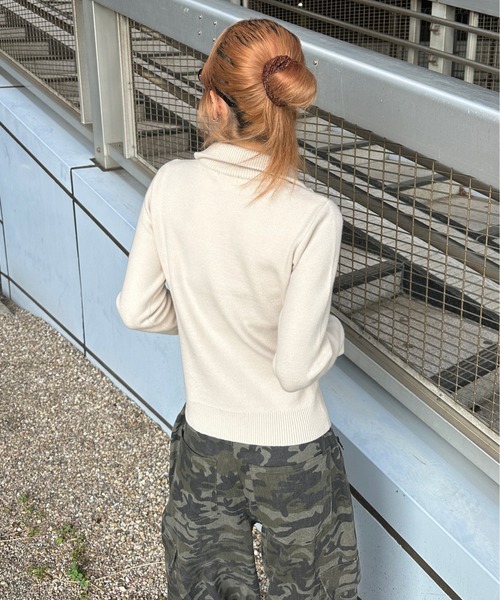 sedacle girl（セダクルガール）の「アソートドライバーズニット（ニット/セーター・レディース・アイボリー/カーキ/グレー・FREE）」の6枚目の写真