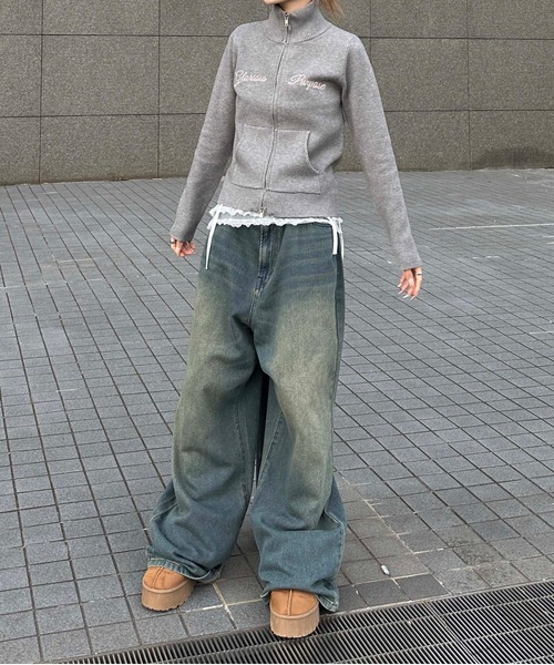 sedacle girl（セダクルガール）の「アソートドライバーズニット（ニット/セーター・レディース・アイボリー/カーキ/グレー・FREE）」の13枚目の写真