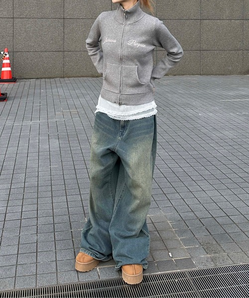 sedacle girl（セダクルガール）の「アソートドライバーズニット（ニット/セーター・レディース・アイボリー/カーキ/グレー・FREE）」の14枚目の写真