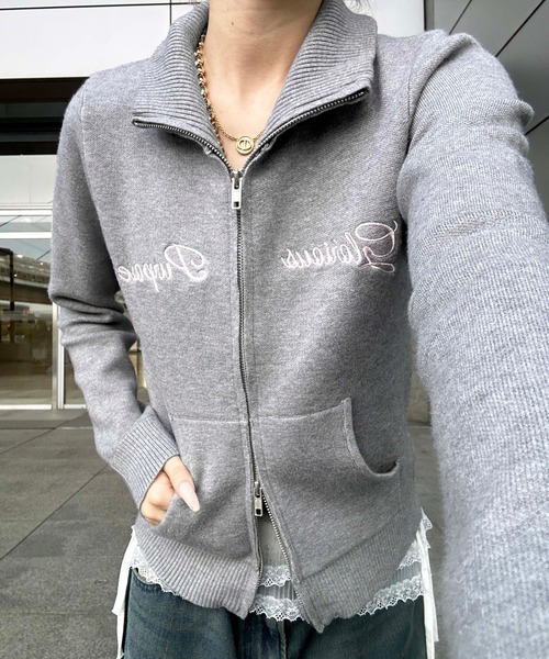 sedacle girl（セダクルガール）の「アソートドライバーズニット（ニット/セーター・レディース・アイボリー/カーキ/グレー・FREE）」の10枚目の写真