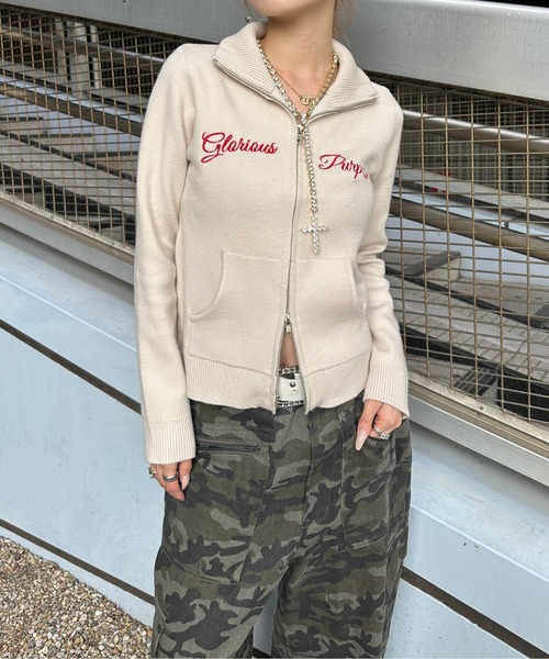 sedacle girl（セダクルガール）の「アソートドライバーズニット（ニット/セーター・レディース・アイボリー/カーキ/グレー・FREE）」の5枚目の写真