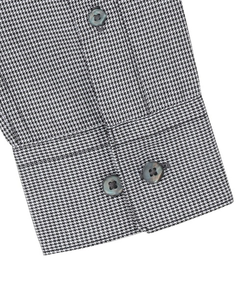 TOKYO SHIRTS（トウキョウシャツ）の「デザインカジュアル長袖シャツ ボタンダウン（ポロシャツ・メンズ・ブラック・M/L/LL/S）」の2枚目の写真