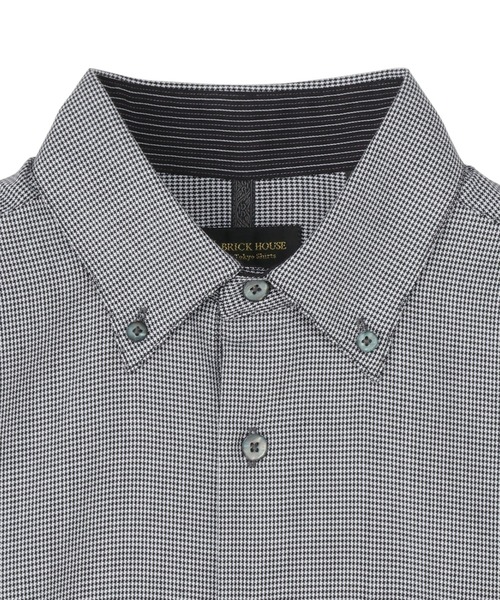 TOKYO SHIRTS（トウキョウシャツ）の「デザインカジュアル長袖シャツ ボタンダウン（ポロシャツ・メンズ・ブラック・M/L/LL/S）」の3枚目の写真