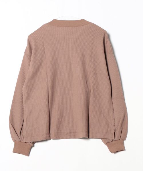 spiritoso(スピリトーゾ)の「spiritoso サーマルシンプルカットソー(Tシャツ/カットソー・レディース・ベージュ/ブラック/モカ/カーキ・M)」の5枚目の写真