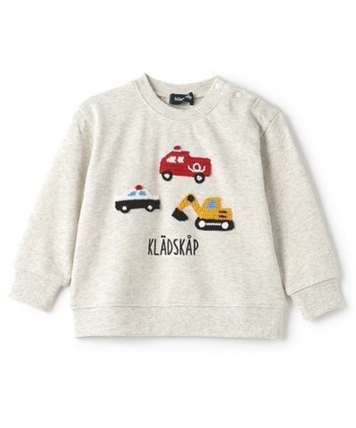 kladskap（クレードスコープ）の「働く車編みモチーフトレーナー（スウェット・キッズ・オートミール/ネイビー・80ｃｍ/90cm/100cm/110cm/120cm）」の13枚目の写真
