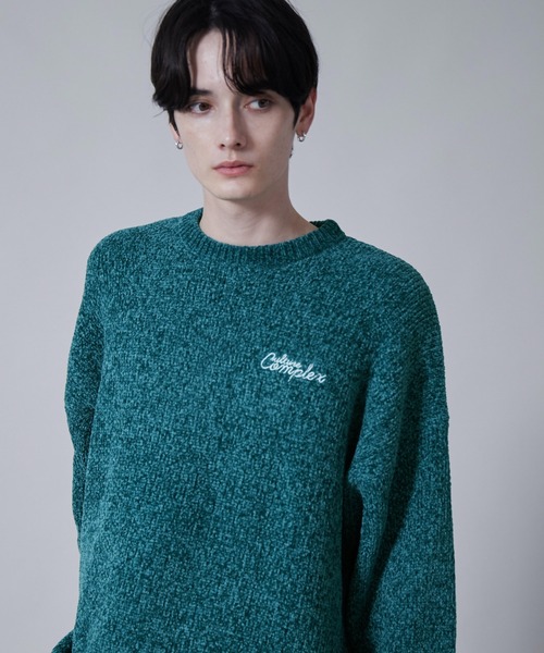 BROWNY（ブラウニー）の「BROWNY/ベロアモールワンポイントプルオーバー（ニット/セーター・メンズ・ブルー系その他/ライトグレー/ブラック・MEDIUM/LARGE）」の14枚目の写真