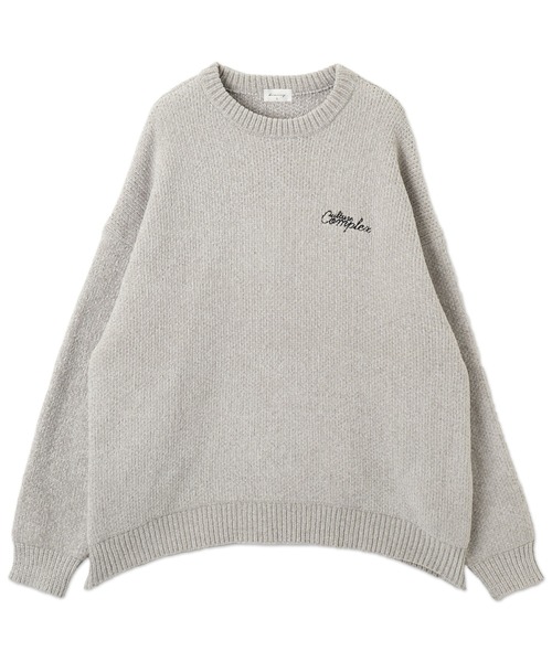 BROWNY（ブラウニー）の「BROWNY/ベロアモールワンポイントプルオーバー（ニット/セーター・メンズ・ブルー系その他/ライトグレー/ブラック・MEDIUM/LARGE）」の16枚目の写真