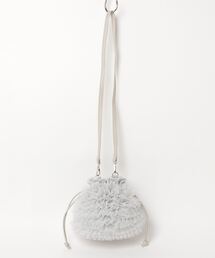 ASTORIA ODIER（アストリアオディール）の「ラメチュールフリル巾着バック（ハンドバッグ）」