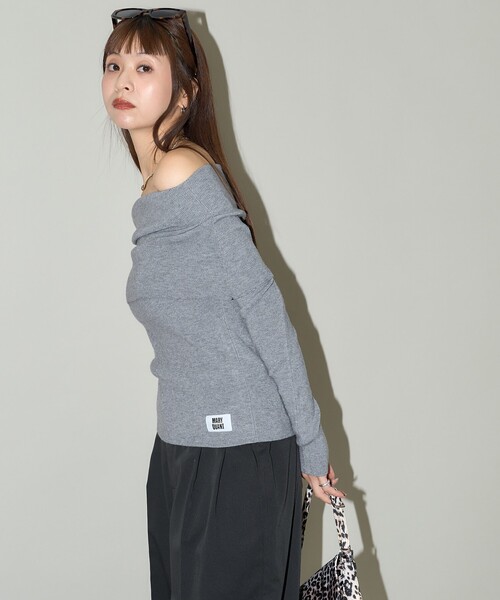 ダーリッチ ハーフジップリブニットミニワンピース　darich アンドマリー アンドマリー リブニット ダーリッチ ハーフジップリブニットミニ