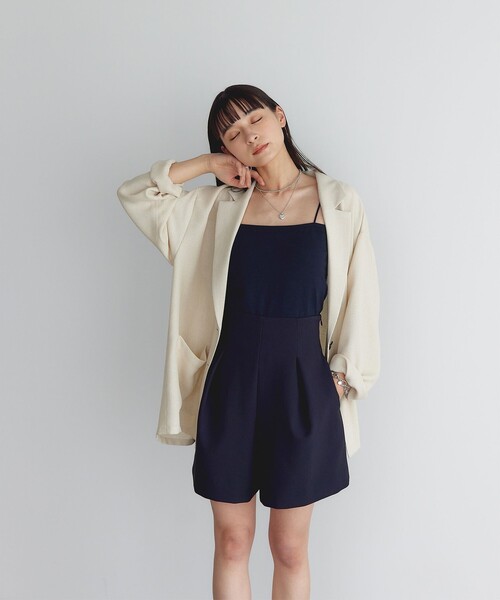 EMMEL REFINES(エメルリファインズ)の「<EMMEL REFINES>EM カラミ イージー ジャケット(テーラードジャケット・レディース・ベージュ/ホワイト・FREE)」の20枚目の写真