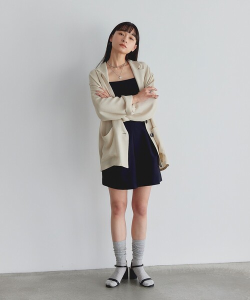 EMMEL REFINES(エメルリファインズ)の「<EMMEL REFINES>EM カラミ イージー ジャケット(テーラードジャケット・レディース・ベージュ/ホワイト・FREE)」の22枚目の写真