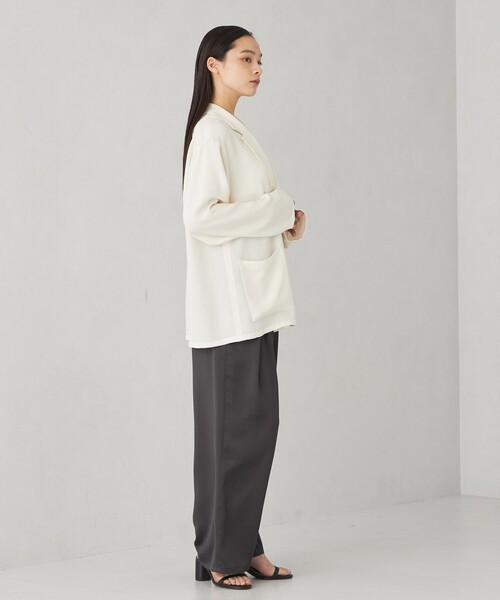 EMMEL REFINES(エメルリファインズ)の「<EMMEL REFINES>EM カラミ イージー ジャケット(テーラードジャケット・レディース・ベージュ/ホワイト・FREE)」の17枚目の写真