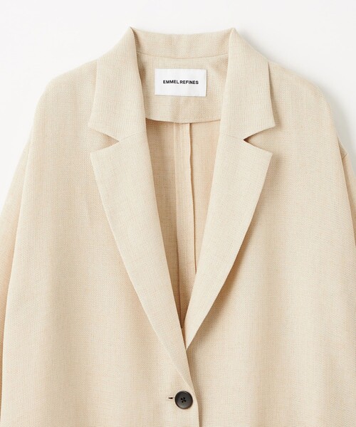 EMMEL REFINES(エメルリファインズ)の「<EMMEL REFINES>EM カラミ イージー ジャケット(テーラードジャケット・レディース・ベージュ/ホワイト・FREE)」の12枚目の写真