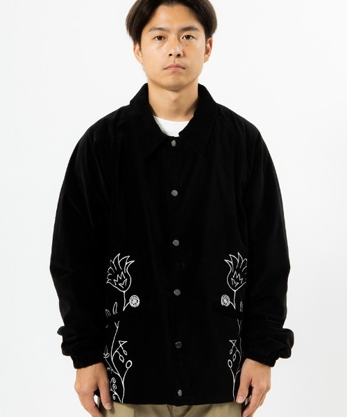 430(フォーサーティ)の「mj10489-VELOUR COACH JACKET コーチジャケット(ブルゾン・メンズ・グリーン/ネイビー/ブラック・0/1/2/3)」の8枚目の写真