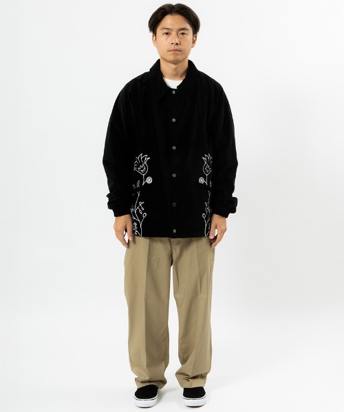 430(フォーサーティ)の「mj10489-VELOUR COACH JACKET コーチジャケット(ブルゾン・メンズ・グリーン/ネイビー/ブラック・0/1/2/3)」の11枚目の写真