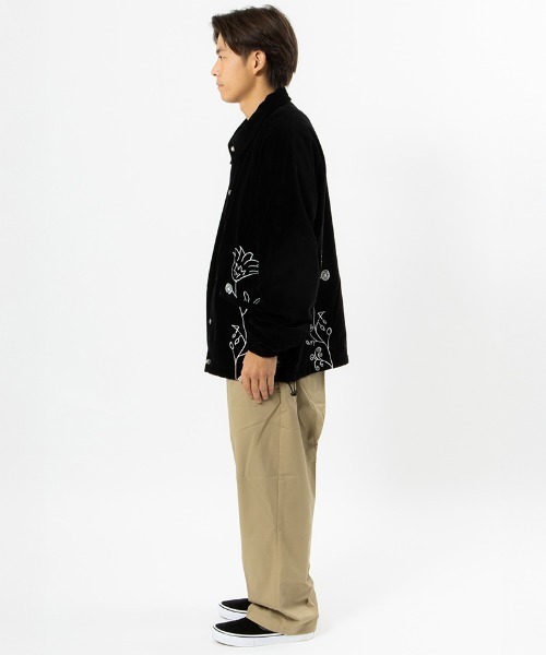 430(フォーサーティ)の「mj10489-VELOUR COACH JACKET コーチジャケット(ブルゾン・メンズ・グリーン/ネイビー/ブラック・0/1/2/3)」の12枚目の写真