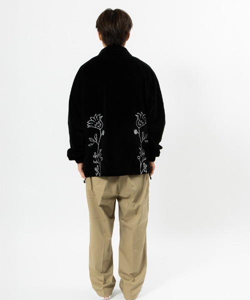 430(フォーサーティ)の「mj10489-VELOUR COACH JACKET コーチジャケット(ブルゾン・メンズ・グリーン/ネイビー/ブラック・0/1/2/3)」の13枚目の写真
