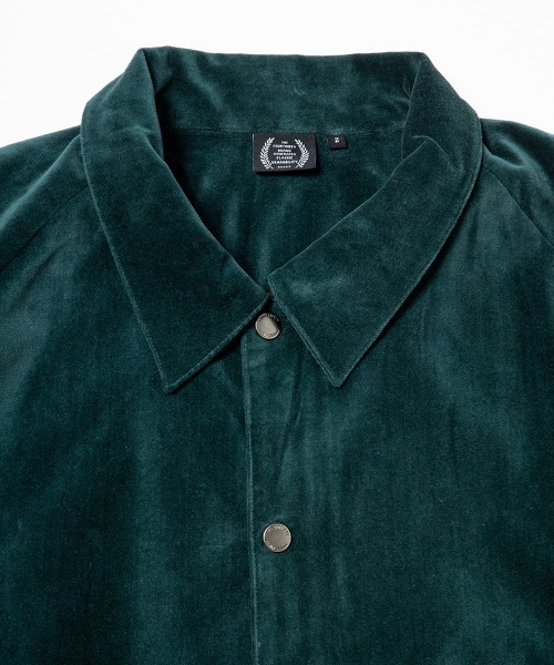430(フォーサーティ)の「mj10489-VELOUR COACH JACKET コーチジャケット(ブルゾン・メンズ・グリーン/ネイビー/ブラック・0/1/2/3)」の19枚目の写真