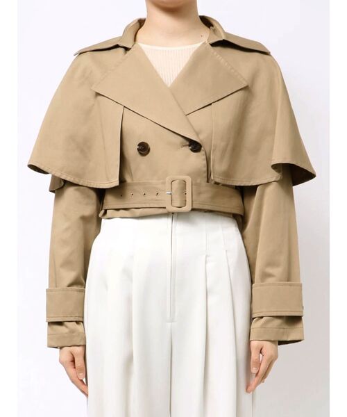 LAGUNAMOON（ラグナムーン）の「チュールドッキングマルチWAYトレンチコート（トレンチコート・レディース・ベージュ・FREE）」の7枚目の写真