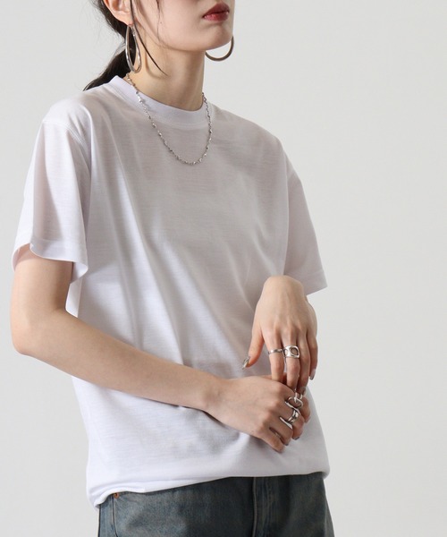 TRUSS(トラス)の「TRUSS リサイクルポリ天竺Tシャツ(Tシャツ/カットソー・メンズ・ホワイト・S/XL)」の3枚目の写真