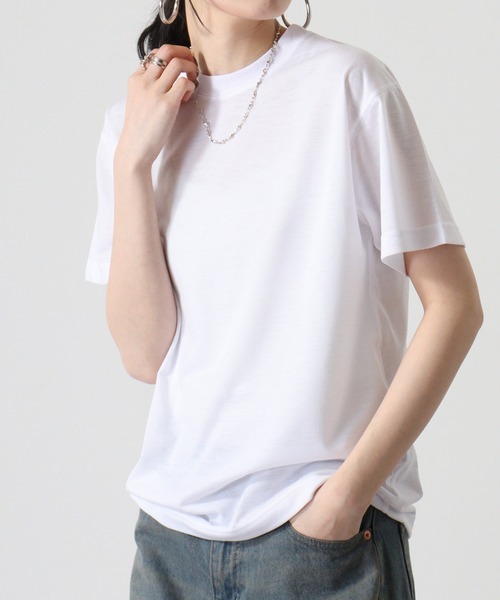 TRUSS(トラス)の「TRUSS リサイクルポリ天竺Tシャツ(Tシャツ/カットソー・メンズ・ホワイト・S/XL)」の4枚目の写真