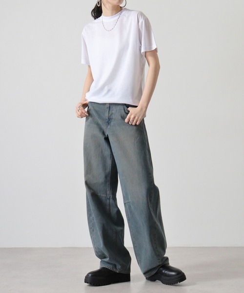 TRUSS(トラス)の「TRUSS リサイクルポリ天竺Tシャツ(Tシャツ/カットソー・メンズ・ホワイト・S/XL)」の5枚目の写真