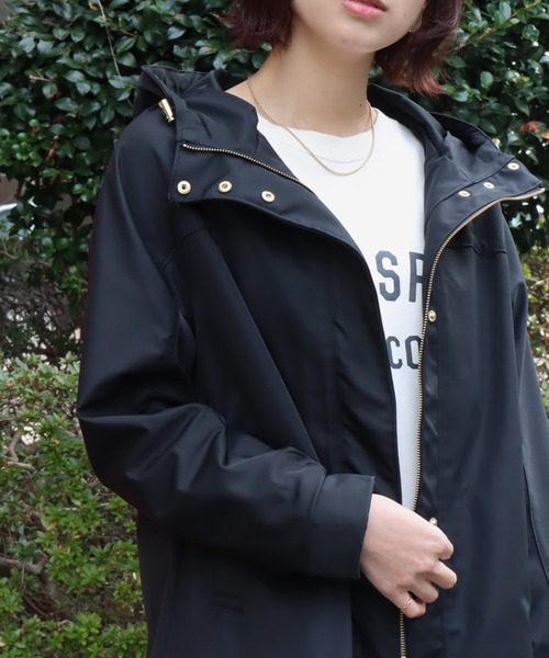 libelle more(リベル モア)の「テフロン加工 E/ツイル マウンテンパーカー(マウンテンパーカー・レディース・ネイビー/オリーブ/グレイッシュベージュ/ブラック/アイボリー・L/M)」の16枚目の写真