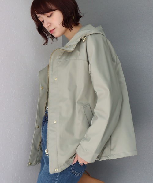 libelle more(リベル モア)の「テフロン加工 E/ツイル マウンテンパーカー(マウンテンパーカー・レディース・ネイビー/オリーブ/グレイッシュベージュ/ブラック/アイボリー・L/M)」の19枚目の写真