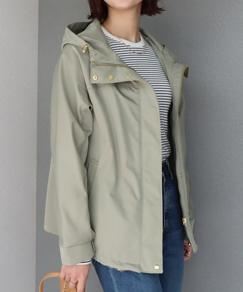 libelle more(リベル モア)の「テフロン加工 E/ツイル マウンテンパーカー(マウンテンパーカー・レディース・ネイビー/オリーブ/グレイッシュベージュ/ブラック/アイボリー・L/M)」の20枚目の写真