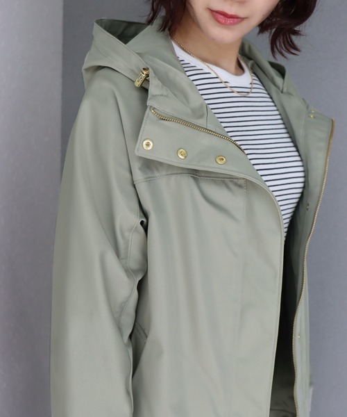 libelle more(リベル モア)の「テフロン加工 E/ツイル マウンテンパーカー(マウンテンパーカー・レディース・ネイビー/オリーブ/グレイッシュベージュ/ブラック/アイボリー・L/M)」の21枚目の写真