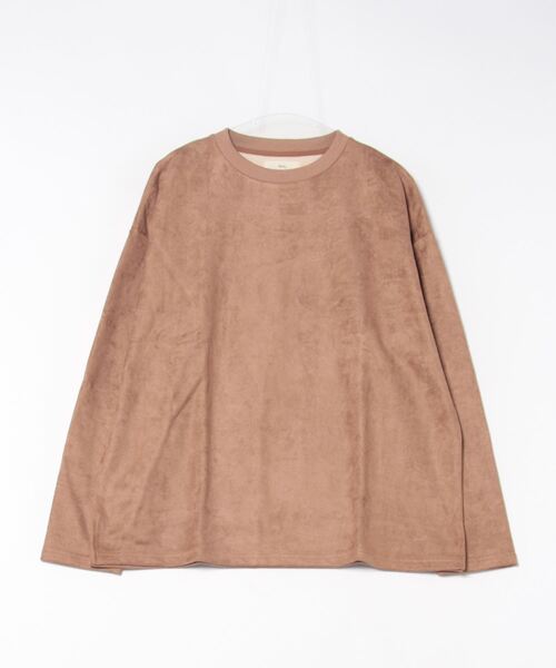 Revo.（レボ）の「Revo. スエードタッチ クルーネック プルオーバー（Tシャツ/カットソー・メンズ・ブラック/グレー/キャメル・2/1）」の3枚目の写真