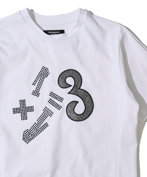 セール】【1PIU1UGUALE3 RELAX】ラインストーンTシャツ