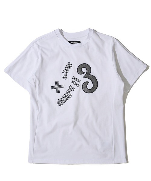 セール】【1PIU1UGUALE3 RELAX】ラインストーンTシャツ