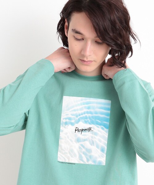 THE SHOP TK （ザ ショップ ティーケー ）の「オーガニックコットンフォトプリントTシャツ（Tシャツ/カットソー・メンズ・ホワイト系3/ホワイト系6/グリーン系/イエロー系その他5/チャコール/オフホワイト・02/03/04）」の6枚目の写真