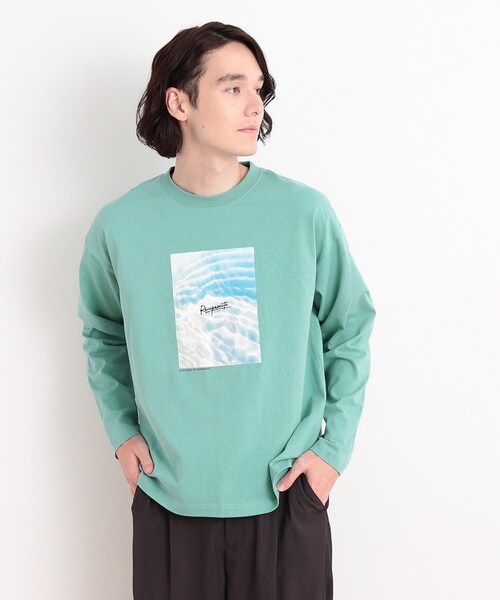 THE SHOP TK （ザ ショップ ティーケー ）の「オーガニックコットンフォトプリントTシャツ（Tシャツ/カットソー・メンズ・ホワイト系3/ホワイト系6/グリーン系/イエロー系その他5/チャコール/オフホワイト・02/03/04）」の11枚目の写真