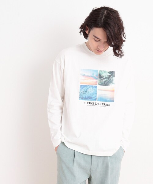 THE SHOP TK （ザ ショップ ティーケー ）の「オーガニックコットンフォトプリントTシャツ（Tシャツ/カットソー・メンズ・ホワイト系3/ホワイト系6/グリーン系/イエロー系その他5/チャコール/オフホワイト・02/03/04）」の15枚目の写真