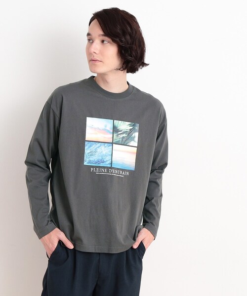 THE SHOP TK （ザ ショップ ティーケー ）の「オーガニックコットンフォトプリントTシャツ（Tシャツ/カットソー・メンズ・ホワイト系3/ホワイト系6/グリーン系/イエロー系その他5/チャコール/オフホワイト・02/03/04）」の19枚目の写真