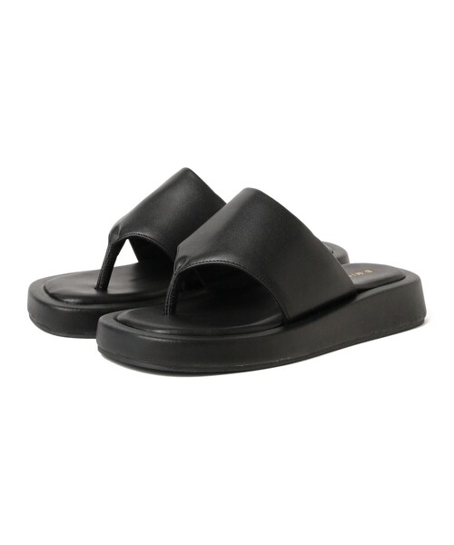 B:MING by BEAMS（ビーミングバイビームス）の「プラットフォーム トング サンダル（22.5～24.5cm）（サンダル・レディース・グリーン系その他4/ブラック・24.5cm/23.5cm/22.5cm）」の3枚目の写真