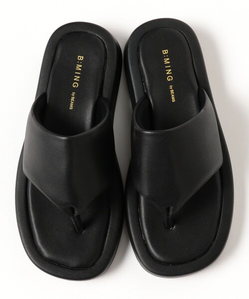 B:MING by BEAMS（ビーミングバイビームス）の「プラットフォーム トング サンダル（22.5～24.5cm）（サンダル・レディース・グリーン系その他4/ブラック・24.5cm/23.5cm/22.5cm）」の7枚目の写真