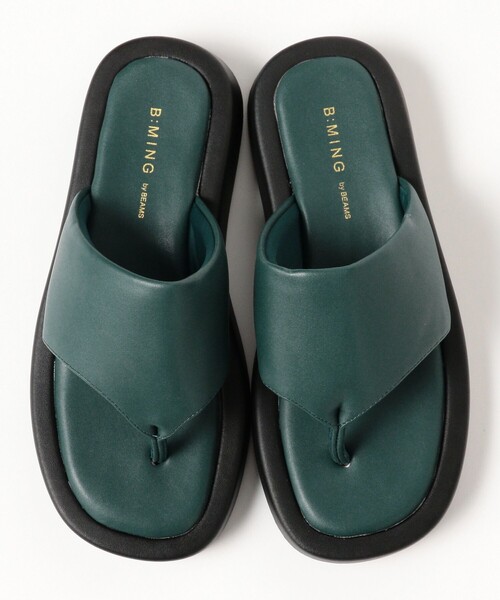 B:MING by BEAMS（ビーミングバイビームス）の「プラットフォーム トング サンダル（22.5～24.5cm）（サンダル・レディース・グリーン系その他4/ブラック・24.5cm/23.5cm/22.5cm）」の12枚目の写真