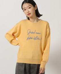 LAKOLE | 刺繍ロゴニットプルオーバー / 289668(ニット/セーター)