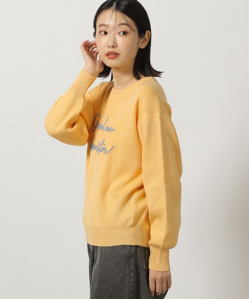 セール】刺繍ロゴニットプルオーバー / 289668（ニット/セーター