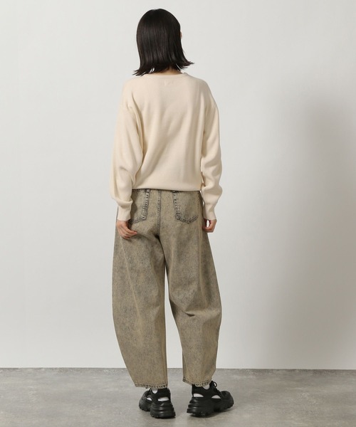 LAKOLE（ラコレ）の「刺繍ロゴニットプルオーバー / 289668（ニット/セーター・レディース・チャコールグレー/オレンジ/ライトグリーン/アイボリー・FREE）」の22枚目の写真