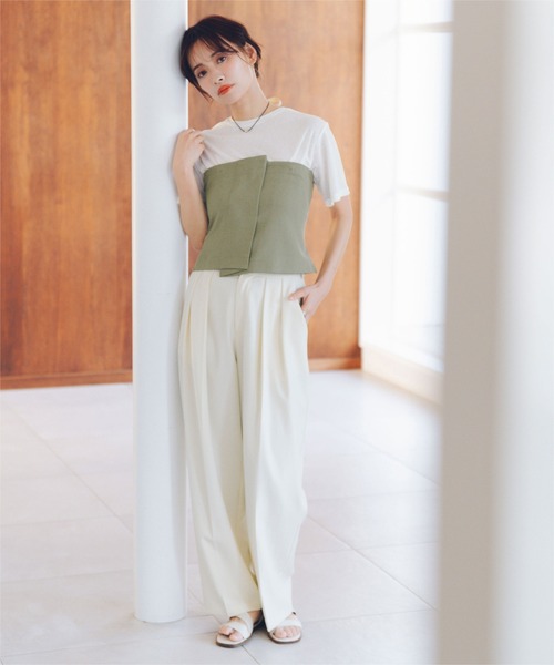 titivate（ティティベイト）の「バックレースアップキャミソール/ビスチェ（キャミソール・レディース・ブラック/ライトベージュ/ライトカーキ・S/M/L）」の13枚目の写真